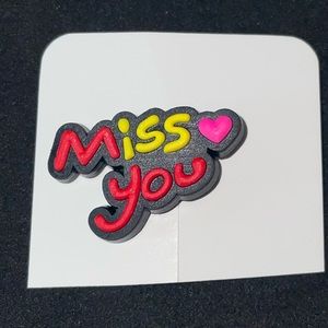 3/$10🍂 Crocs Charm ~ Miss You ~